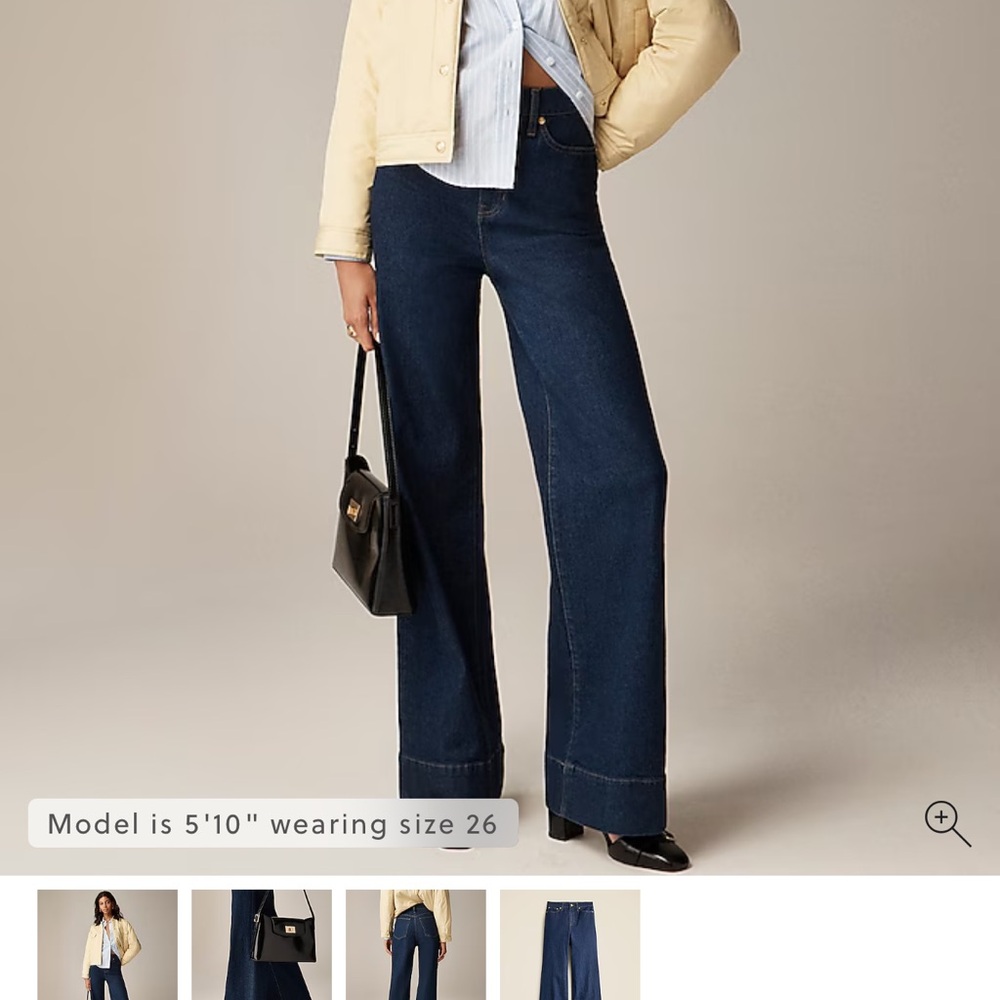 J. Crew Blue Wide Leg Flare Jeans
